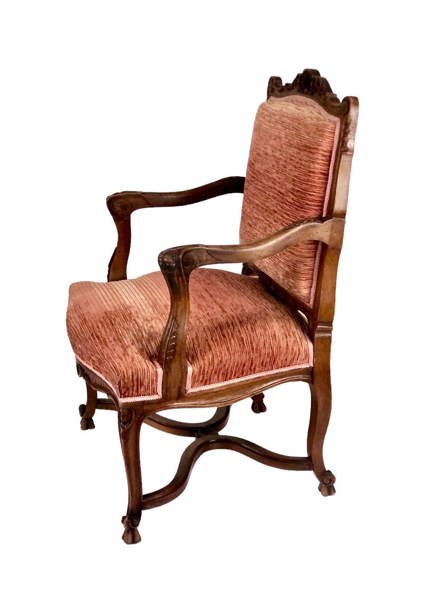 A Pair Of Gorgeous 19th Century “fauteuils à La Reine” In Régence Style-photo-3