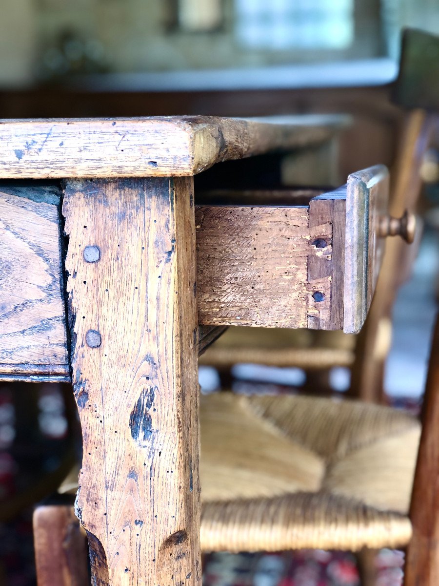 Beautiful 19th Century Farm Table-photo-2