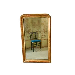 Miroir Louis Philippe En Bois Doré