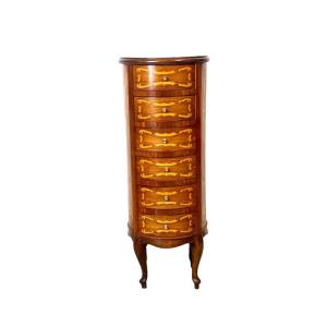 Louis XV Style Round Chest Of Six Drawers