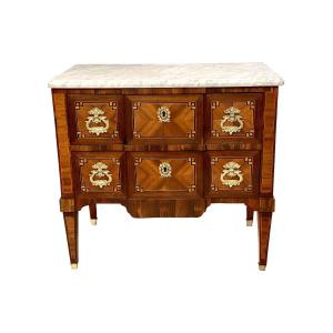 18th Century French Louis XVI Marquetry Commode