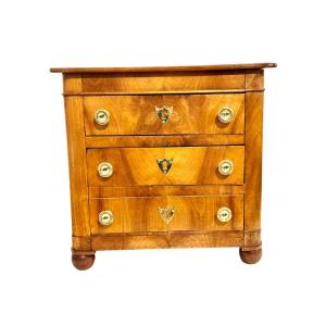 19th Century French Jewelry Box In Walnut, Former Maîtrise Chest