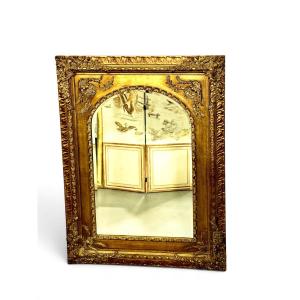 Grand miroir doré de style Louis XV, XXe siècle, circa 1950