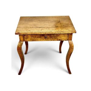 18th-century Louis XV Walnut Side Table With Drawer