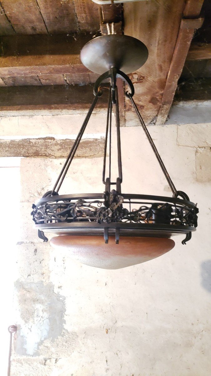 Grande Suspension Art Deco-photo-2