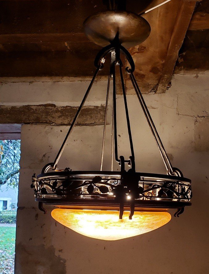 Grande Suspension Art Deco-photo-4