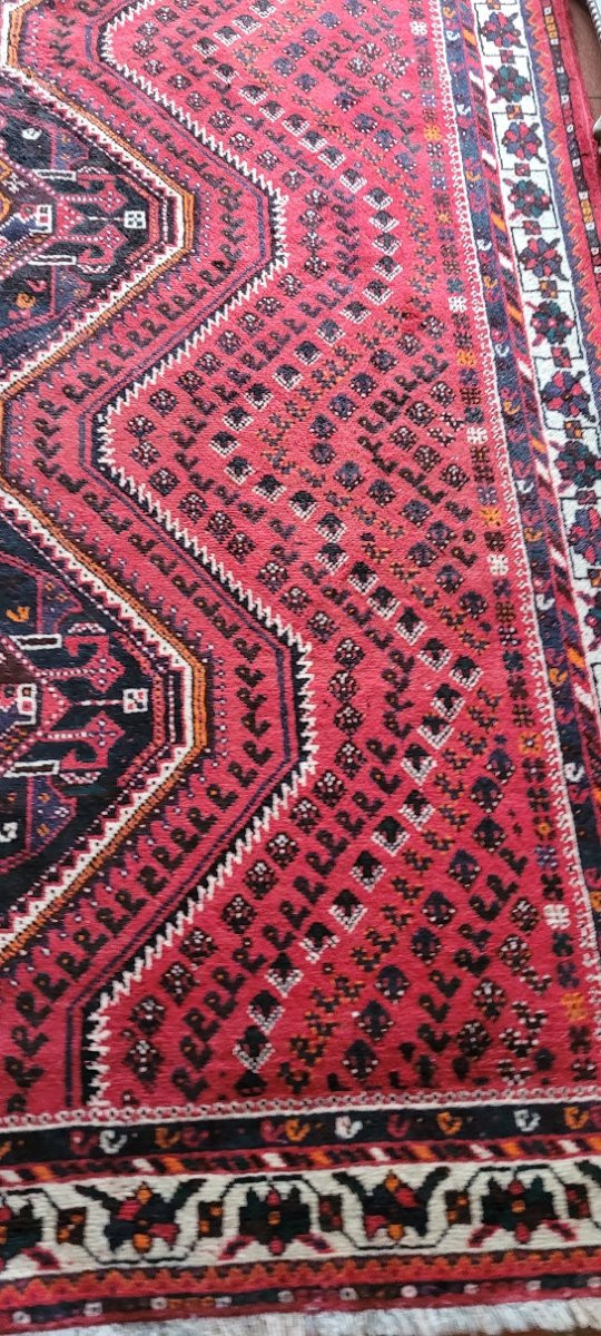 Grand tapis orient laine noué main-photo-3