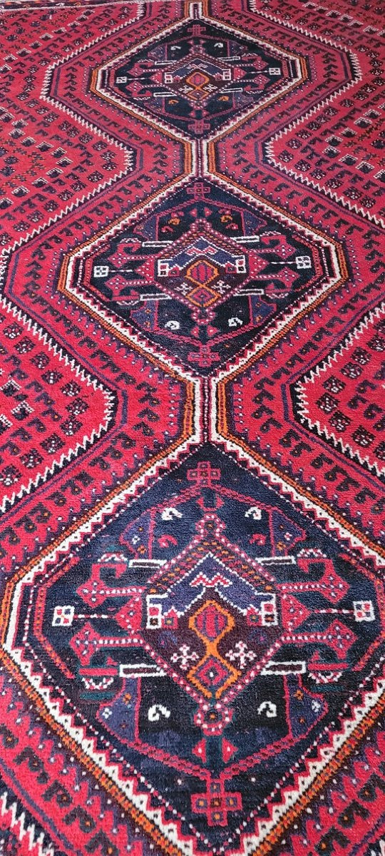 Grand tapis orient laine noué main-photo-2
