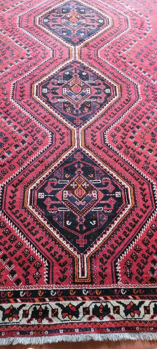 Grand tapis orient laine noué main-photo-6