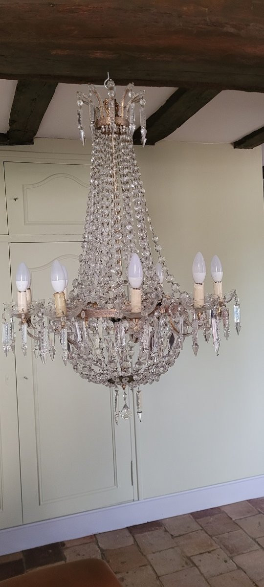 Crystal Basket Chandelier-photo-5