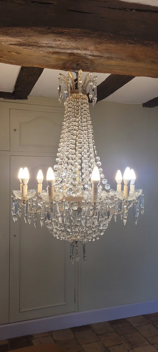 Crystal Basket Chandelier-photo-7