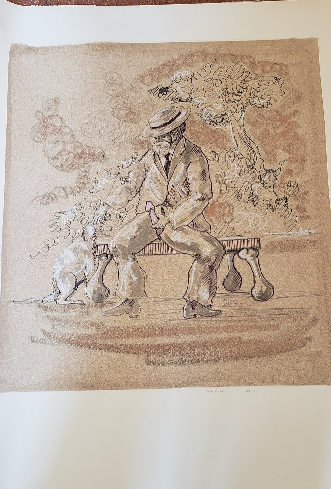 Lot de Lithographies grivoises inspirées de Dali-photo-4