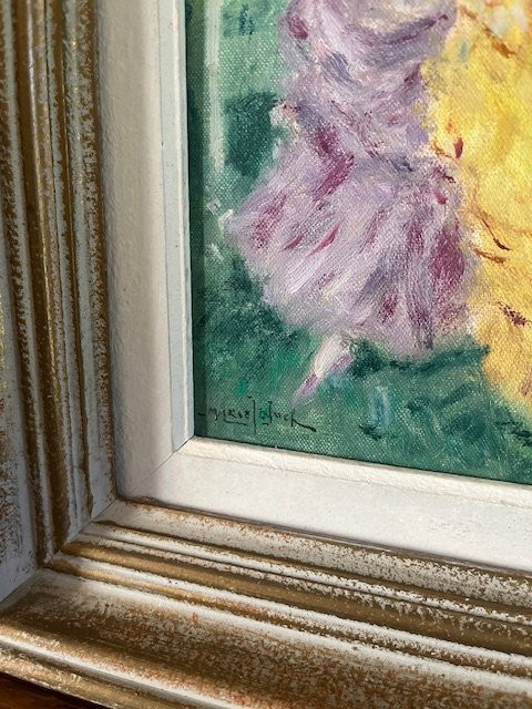 Paire d'huiles sur toile "Les élégantes" de Marcel Bloch-photo-1