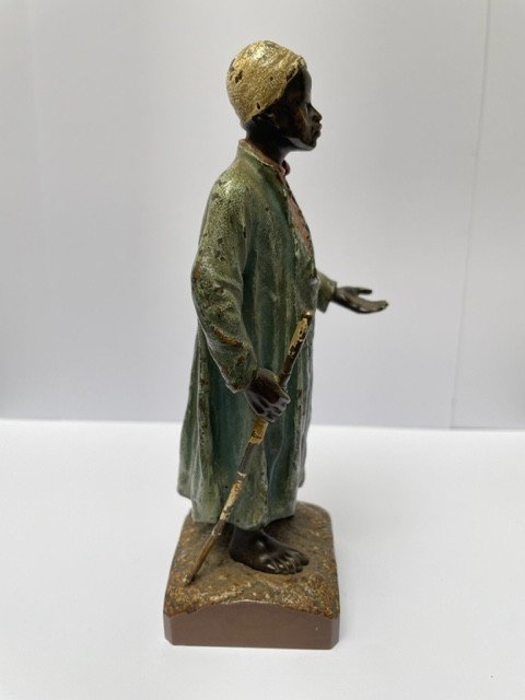 Bronze De Vienne Du 19ième Siècle, "mendiant" De Franz Bergman-photo-4
