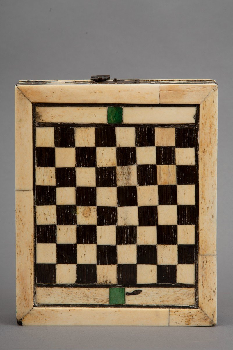 Embriachi Workshop Italian, Venice, 15th Century Games Box Chess And Tric Trac-photo-4