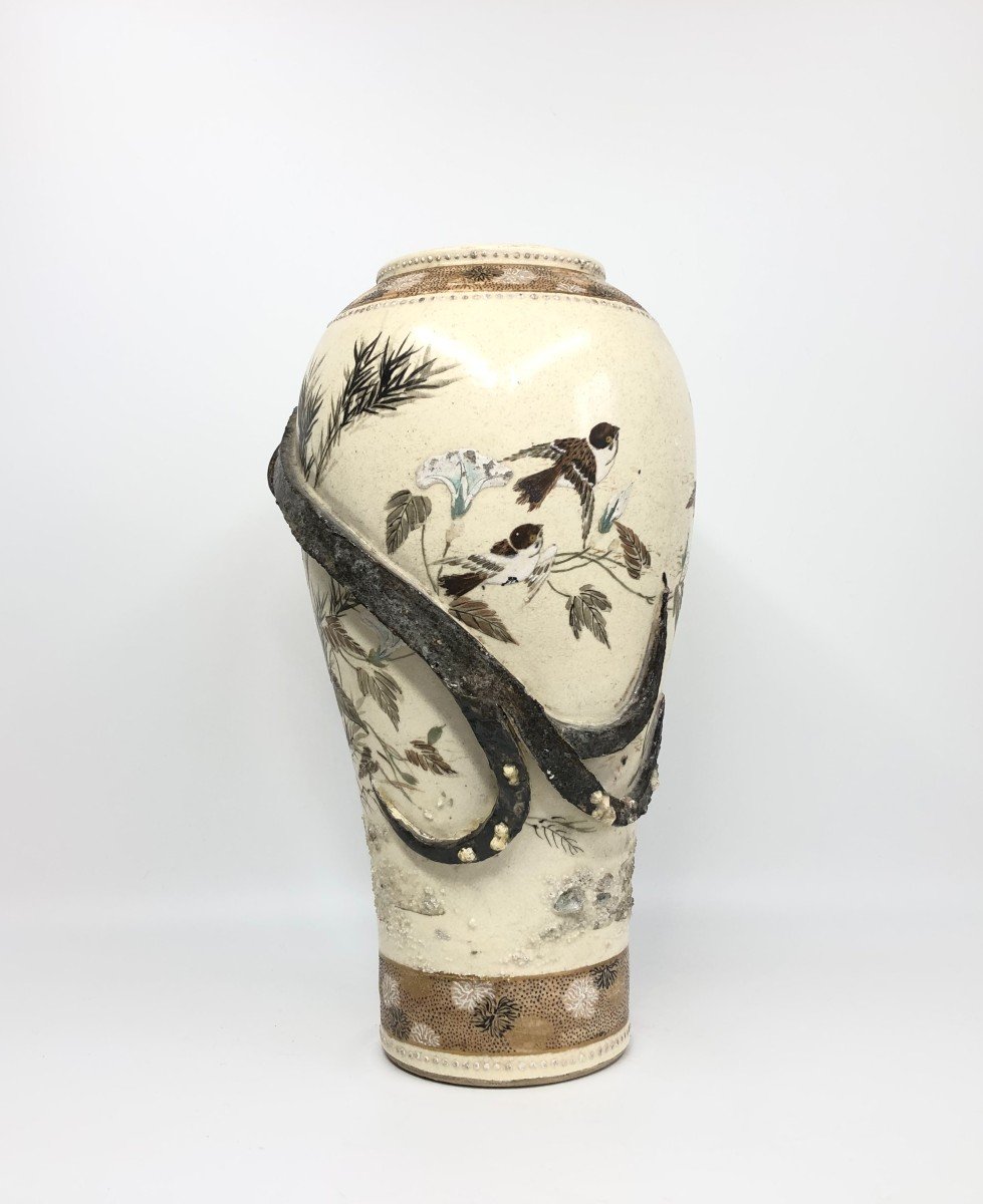 Makuzu Kozan - 19th C Japanese Satsuma Vase