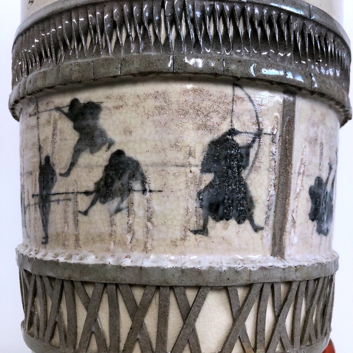 Grande Paire De Vases  Satsuma Makuzu Kozan-photo-6
