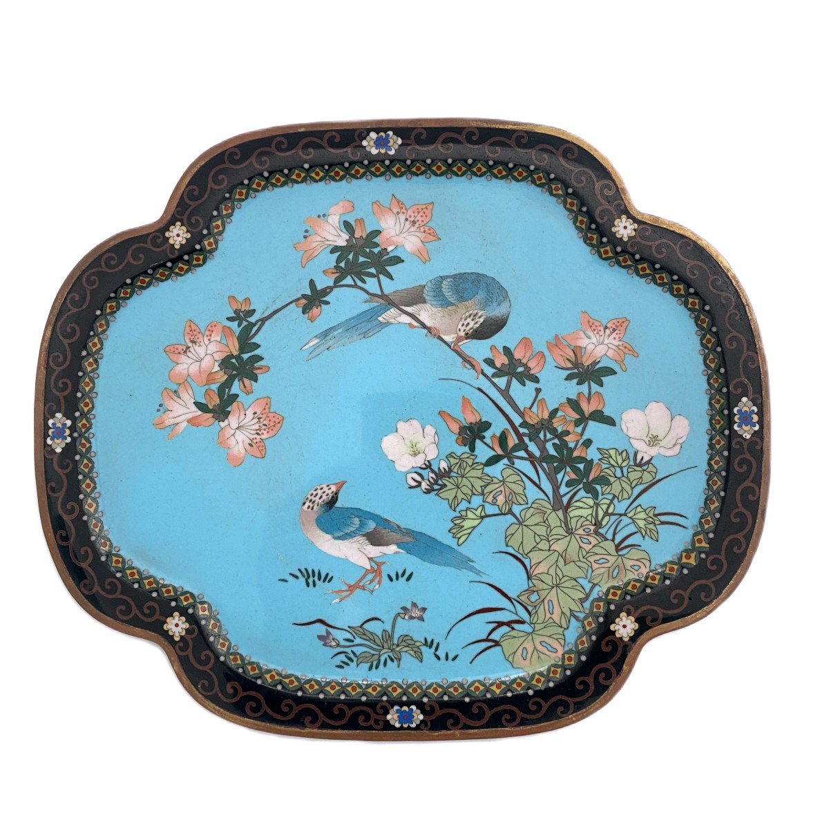 Plateau En &eacute;mail Cloisonn&eacute; Japon