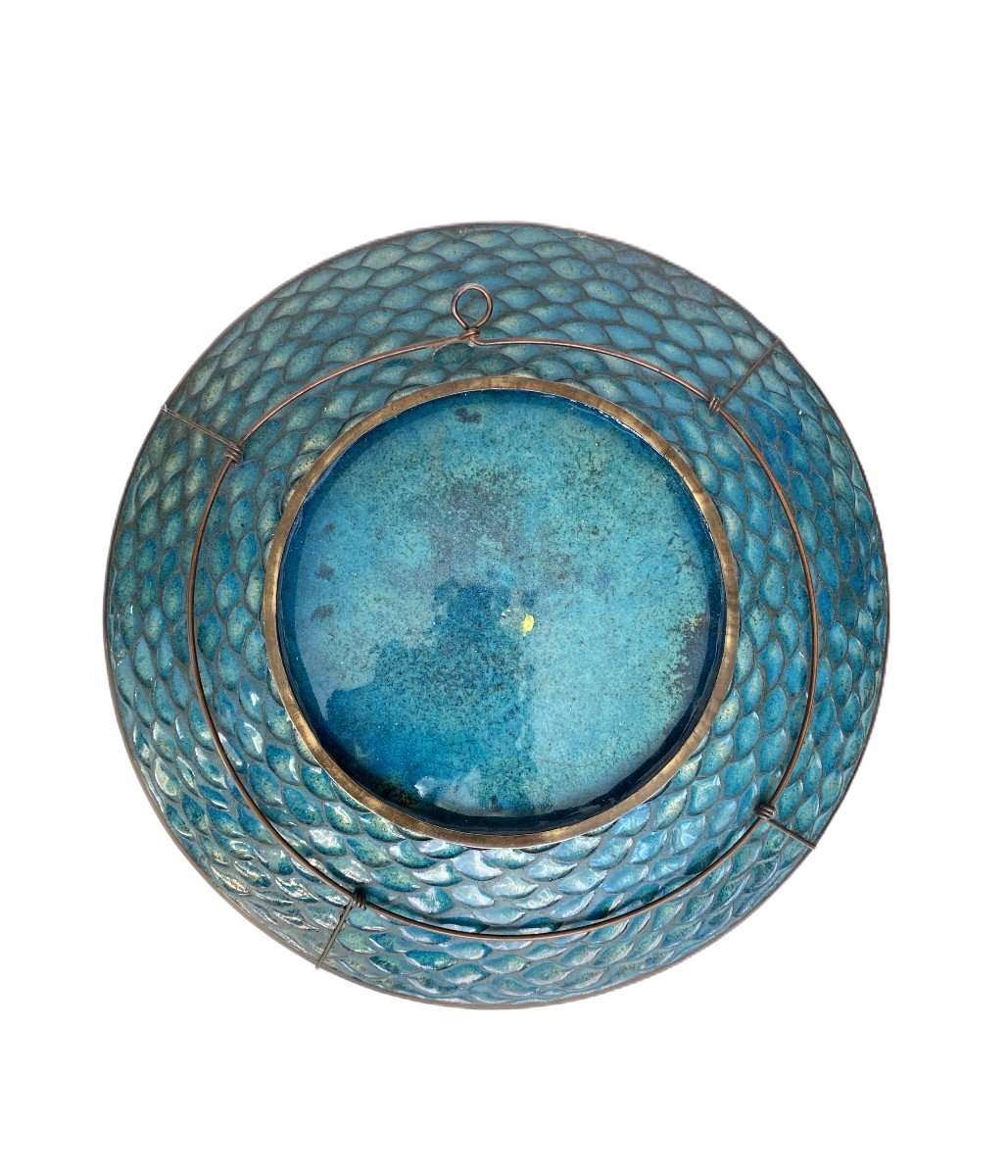 Ancien Plat Cloisonn&eacute; Namikawa Sosuke Style Japon Meiji-photo-3
