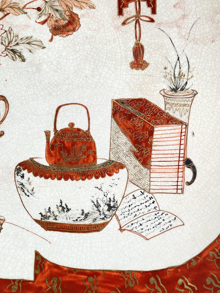 Plat en porcelaine Japon Kutani -photo-3