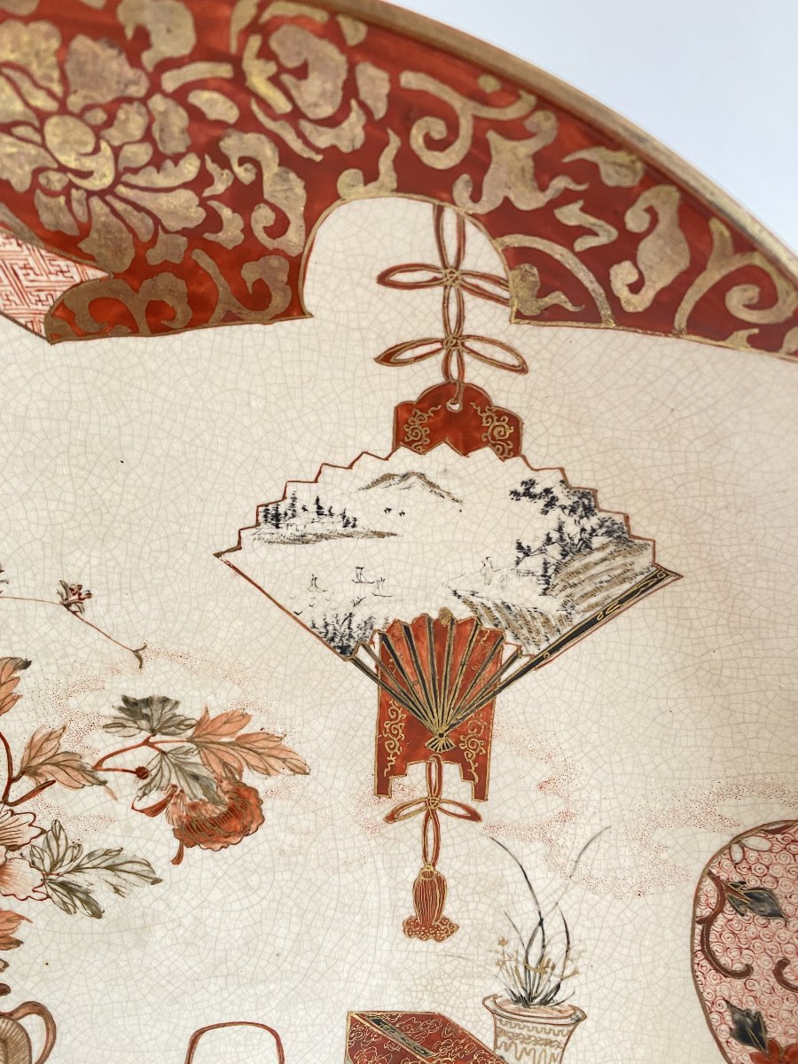 Plat en porcelaine Japon Kutani -photo-4