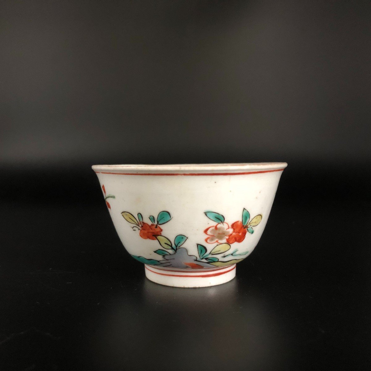 Sorbet Coupe En Porcelaine Arita Hizen Japon Kakiemon 17 eme -photo-2