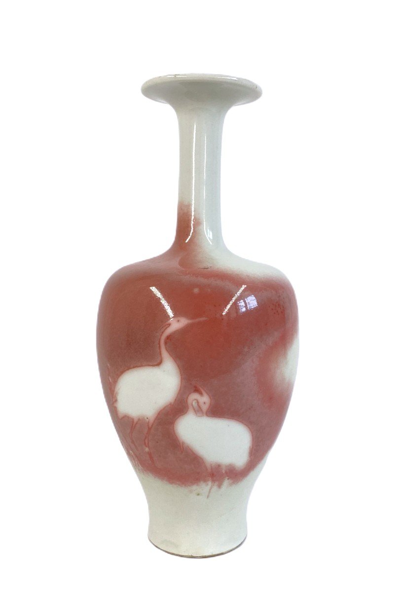 Antique Japanese Studio Vase Meiji Period