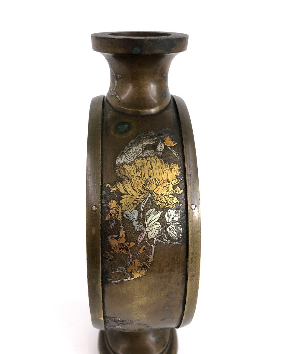 Vase En Bronze Japon Meiji-photo-2