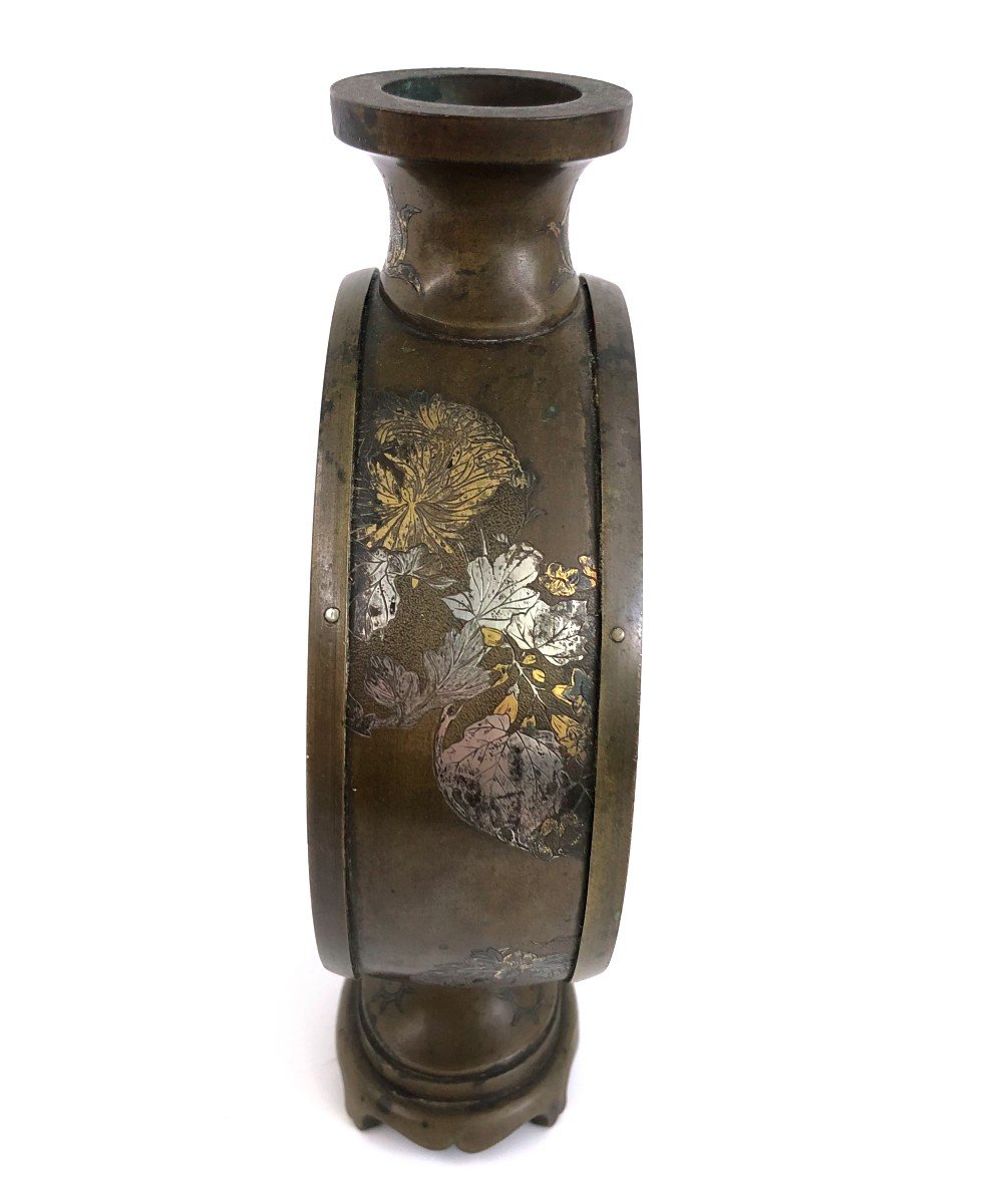 Vase En Bronze Japon Meiji-photo-3