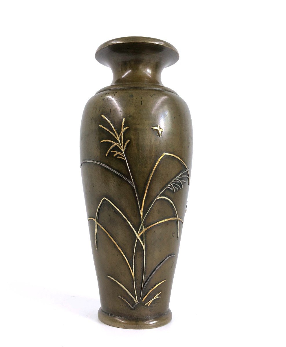 Vase En Bronze Japon XIXe-photo-2