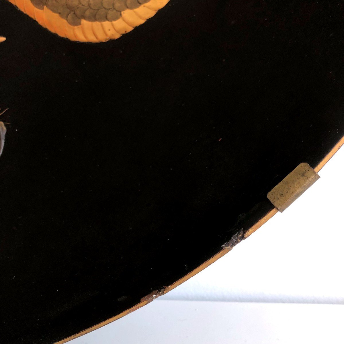 Grand Plat En Laque Japon Shibayama Meiji-photo-3