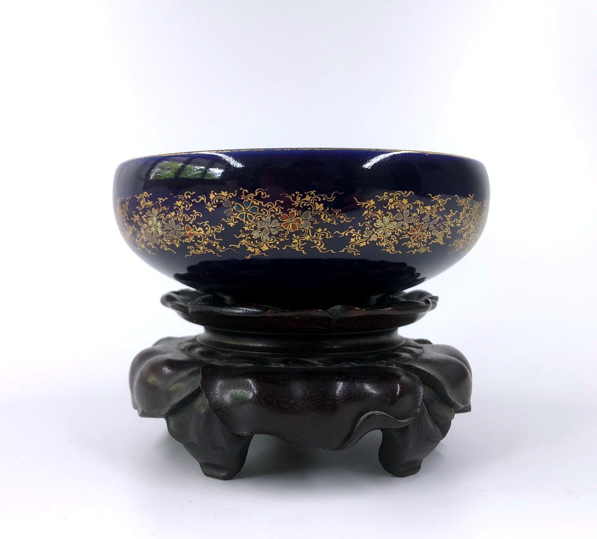 Japanese Satsuma Earthenware Bowl By Kinkozan-photo-1