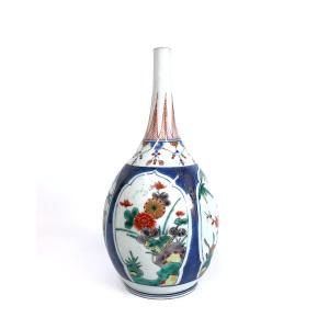 Rare Vase Bouteille Porcelaine Japon Imari Edo