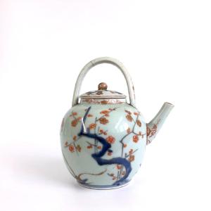 Rare Théière Porcelaine Du Japon Arita XVIII Eme