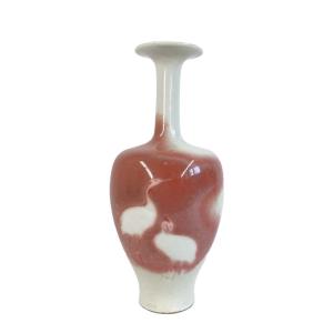 Vase En Porcelaine Du Japon à Décor De Grues