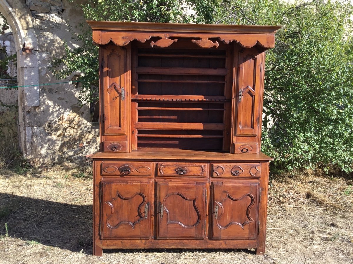 Louis XIV Dresser Buffet In Cherry 18th Century.-photo-2