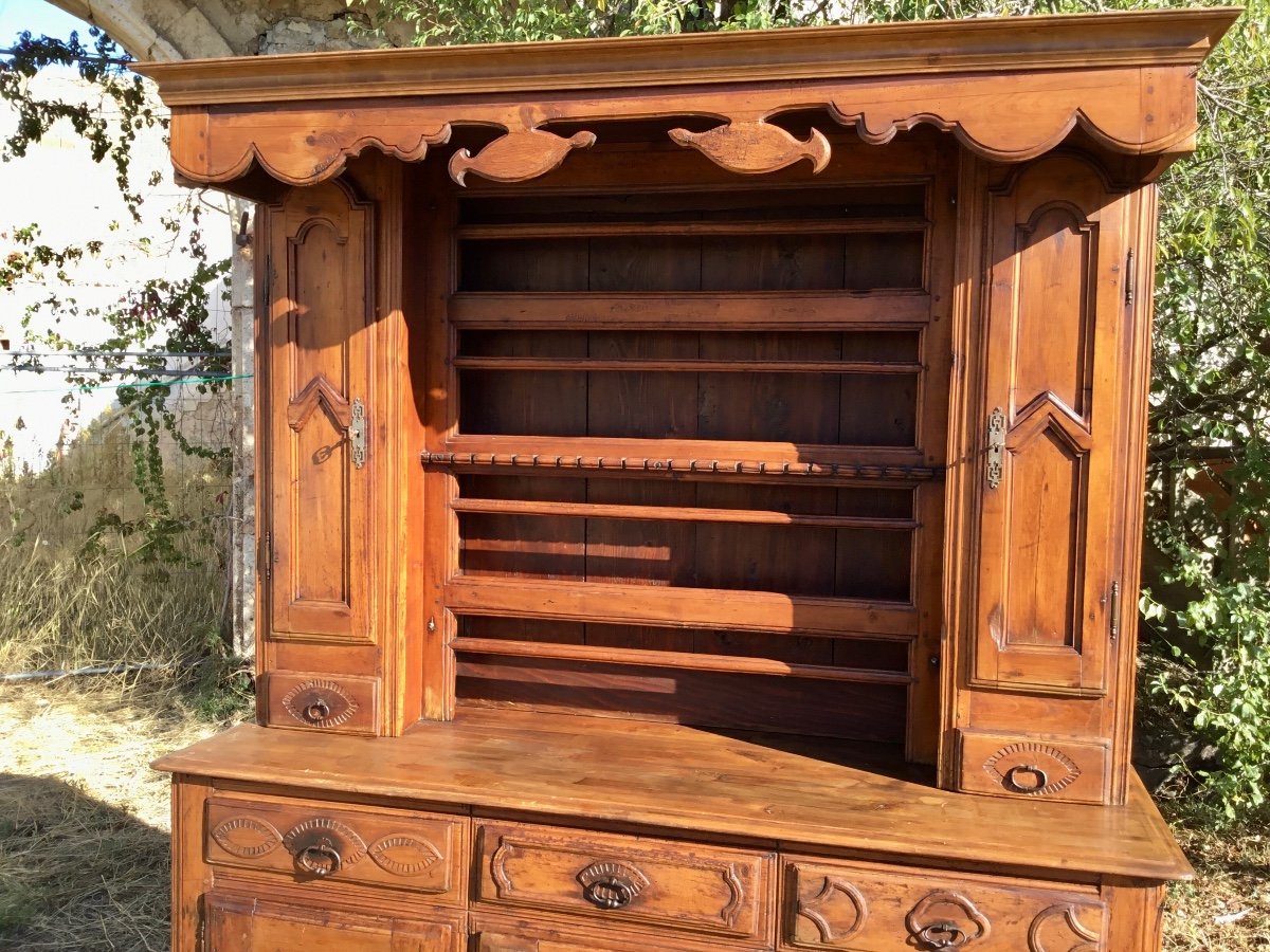 Louis XIV Dresser Buffet In Cherry 18th Century.-photo-2