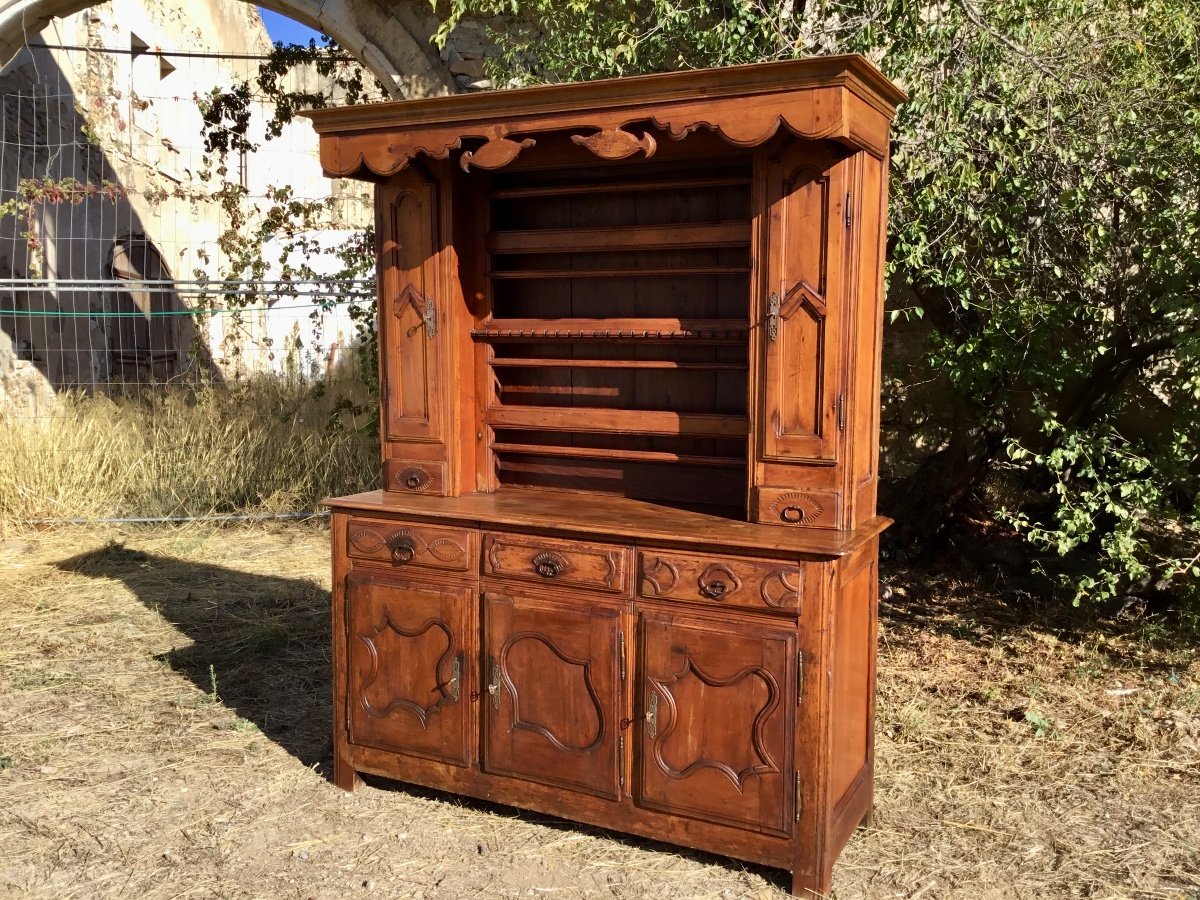 Louis XIV Dresser Buffet In Cherry 18th Century.