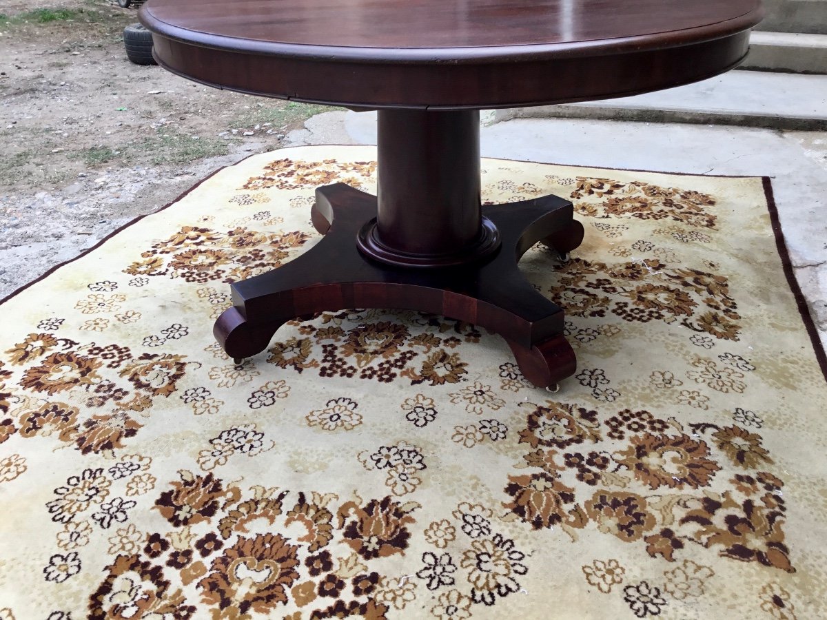 Empire Mahogany Table From The 19th Century-photo-3