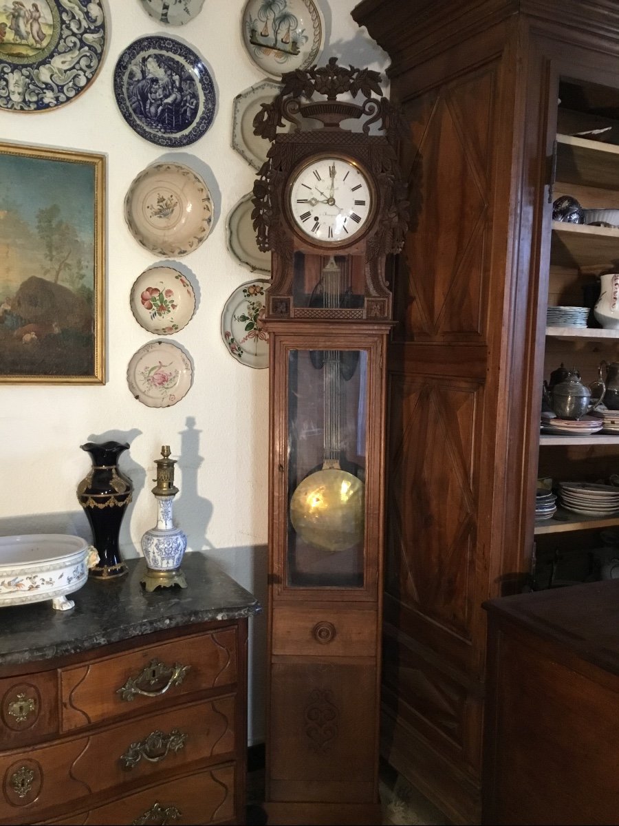 Parquet Clock Saint-nicolas 19th Century-photo-2