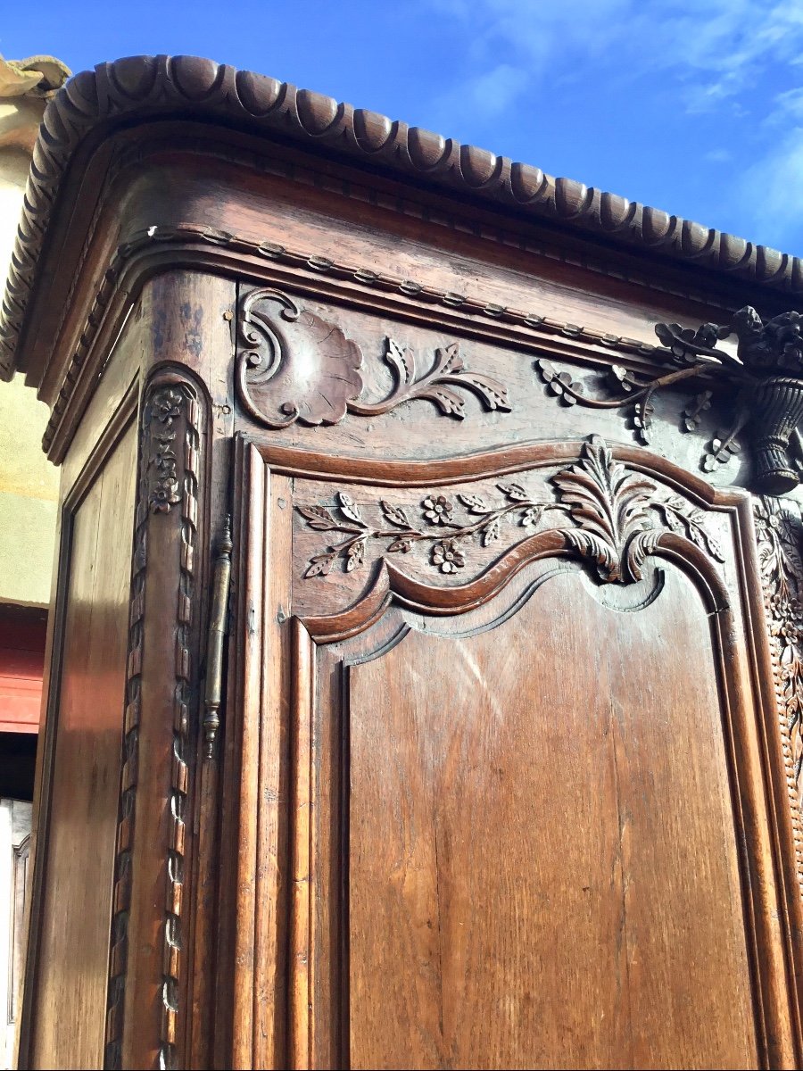 Armoire De Mariage Louis XV Normande époque 18ème -photo-5