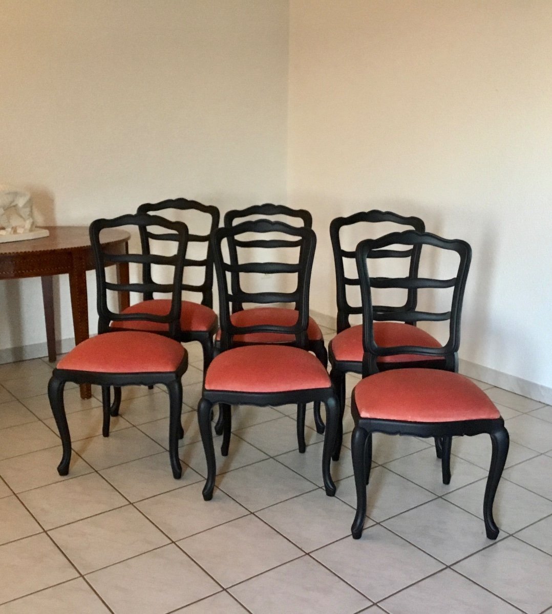 Suite De Six Chaises De Style Louis XV époque 1900