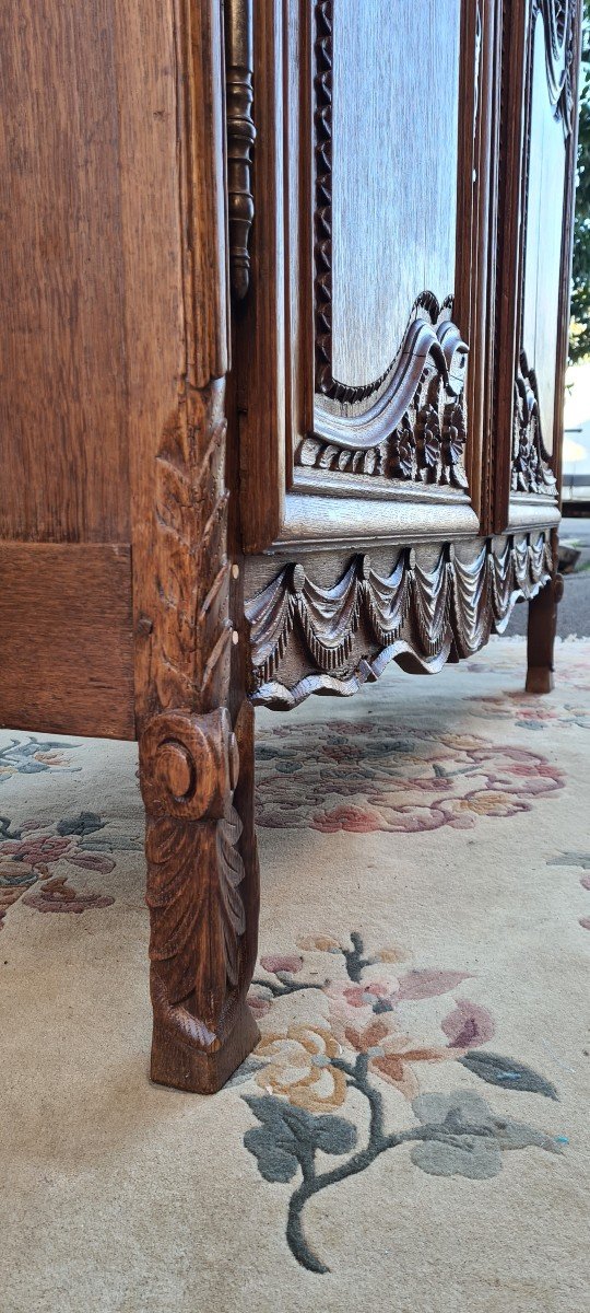 Armoire De Mariage Normande En Chêne époque XVIIIé-photo-4