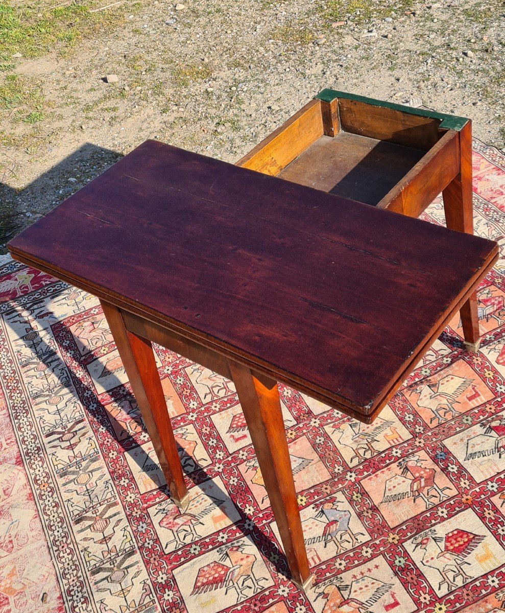 Directoire Games Table In Mahogany, Eighteenth Time-photo-1