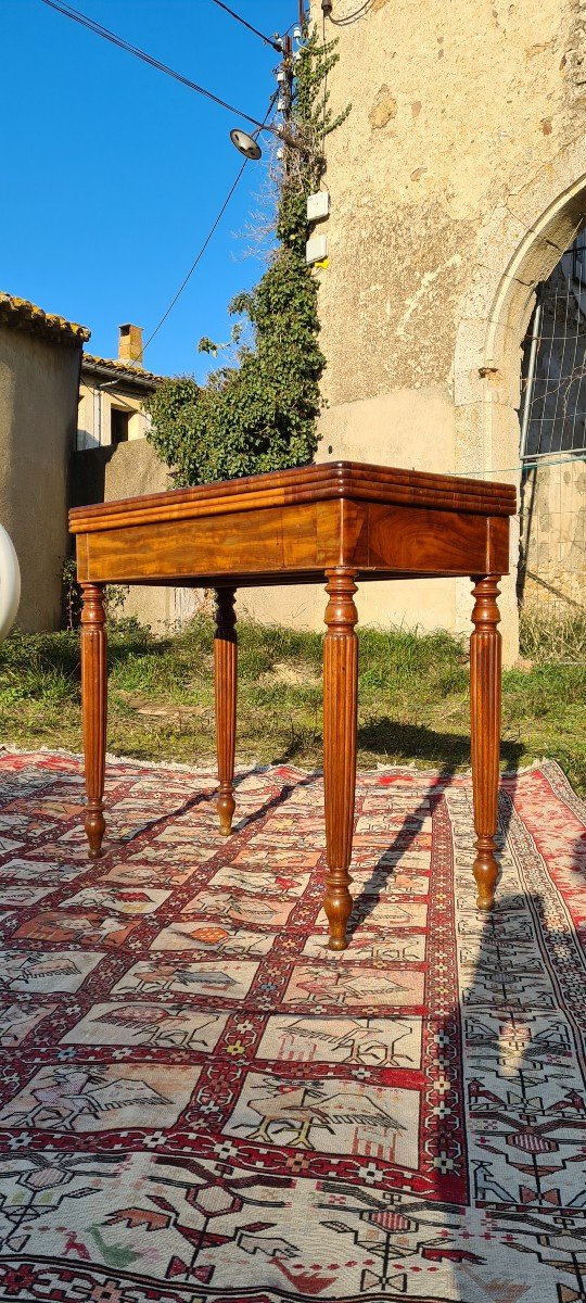 Napoleon III Games Table In Mahogany, Nineteenth Time-photo-1