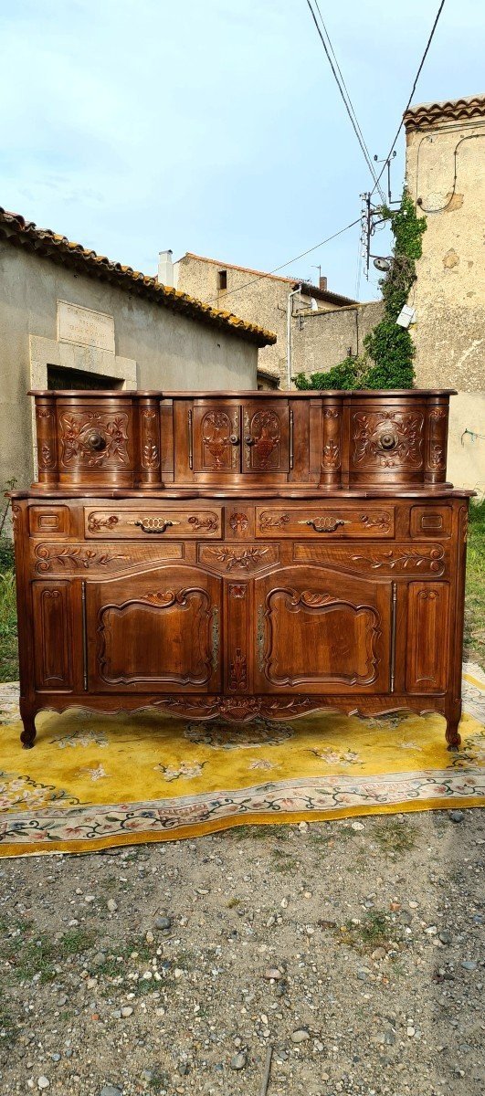 Buffet ,enfilade ,glissant Provençale En Noyer ,époque XXé