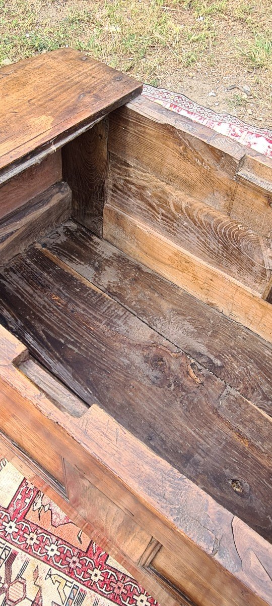 Chest End Of Bed Louis XV In Oak, Eighteenth Time-photo-6