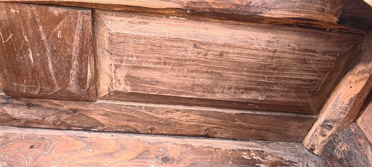 Chest End Of Bed Louis XV In Oak, Eighteenth Time-photo-7