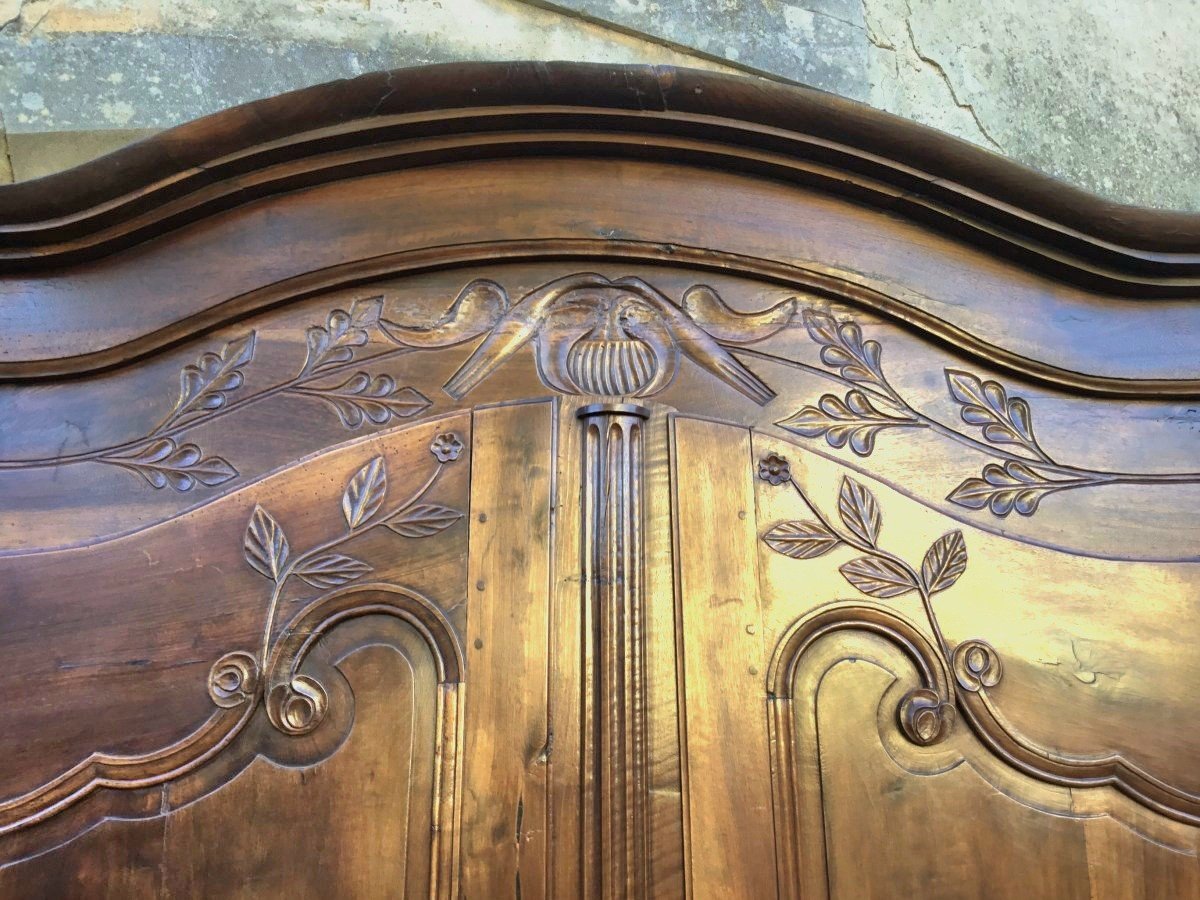 Armoire De Mariage Louis XV Provençale En Noyer d'époque XVIIIé-photo-3