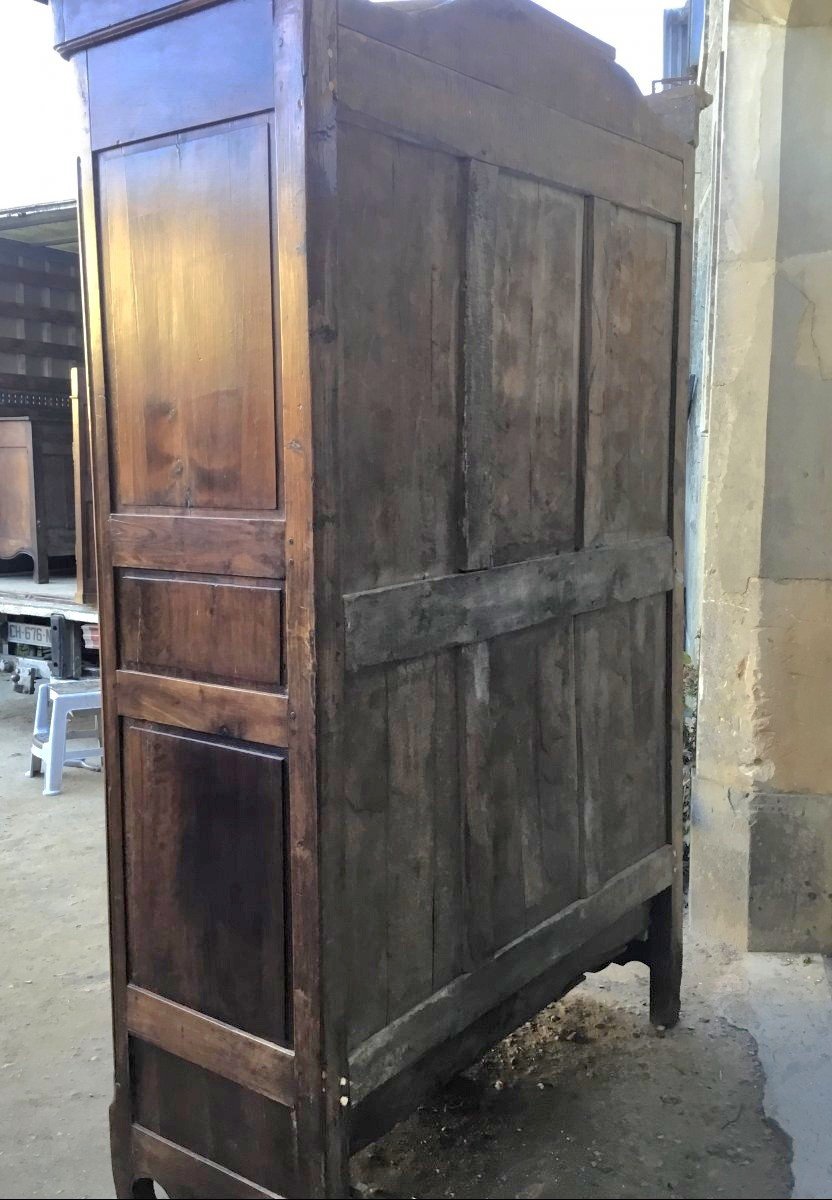 Armoire De Mariage Louis XV Provençale En Noyer d'époque XVIIIé-photo-7